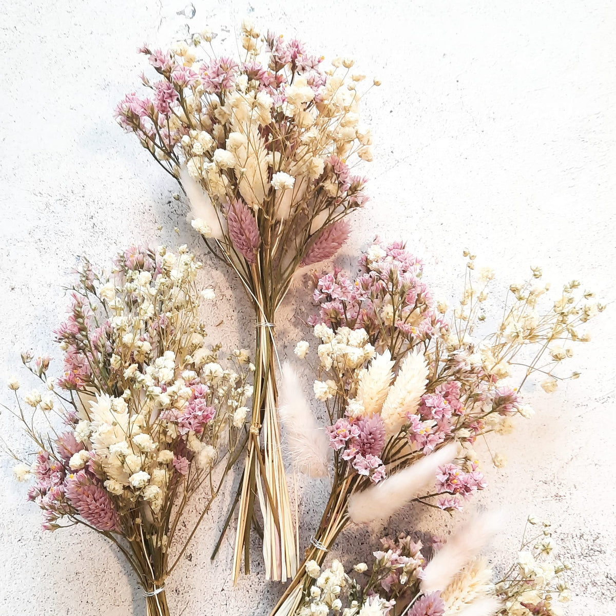 Pink Bunny Tails & Dried Gypsophila Wedding Bouquet/ Bridal  Bouquet/Bridesmaids Gift/ Lagurus/Babies Breath Bouquet - Yahoo Shopping