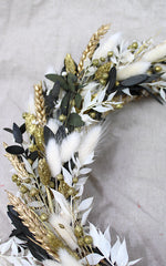 Adventskranz white Christmas