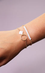 Armband 2er-Kombi mit Perlen