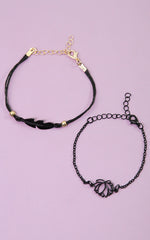 Armband 2er-Kombi schwarz