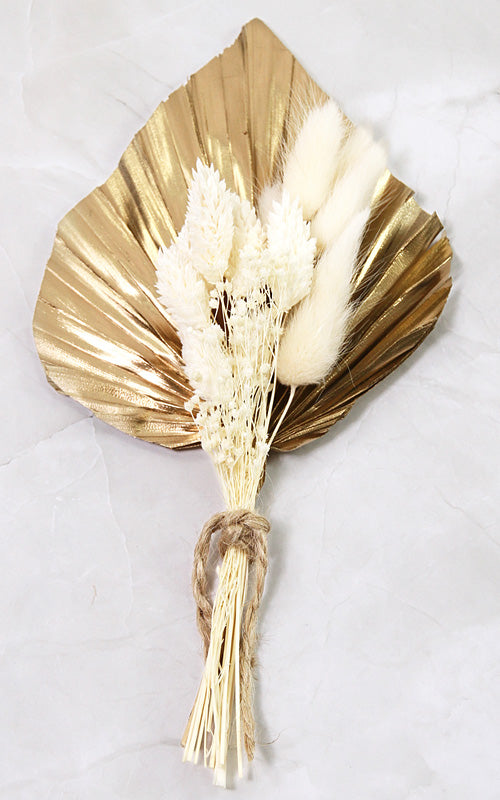 Mini Bouquet Palmspeer gold