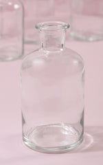 Glasflasche zum Befüllen | rund | klar