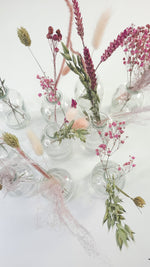 Trockenblumen-Mix Box rosa | 28 x 19 cm