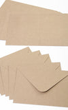 Briefumschläge, Klappkarten aus Kraftpapier DIN A6 | 5er-Set