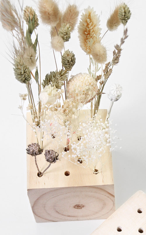 Flower Cube Holz | Flowergram | 8 x 8 x 8 cm
