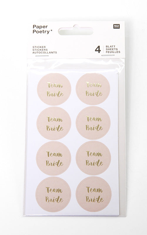 Sticker-Set Team Bride Hochzeit kaufen – Misses Flower