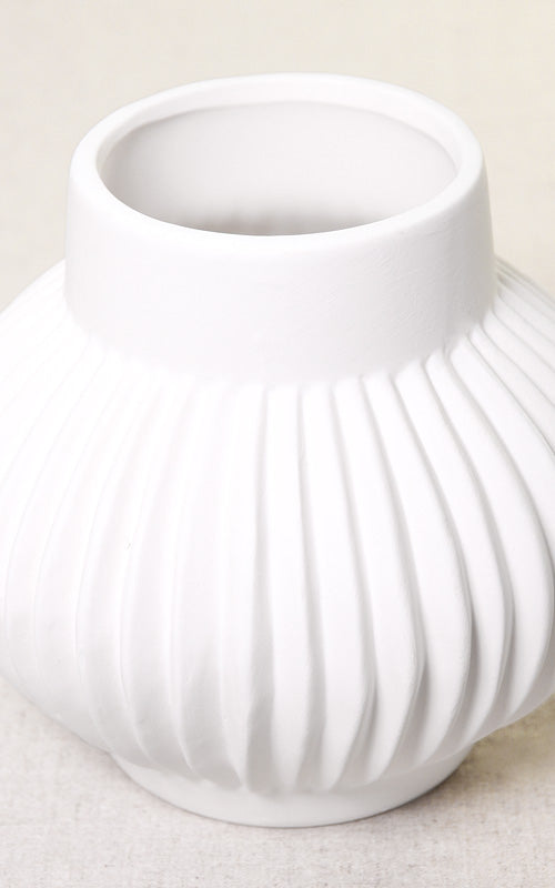 Keramikvase ALTENA WHITE | 16 cm
