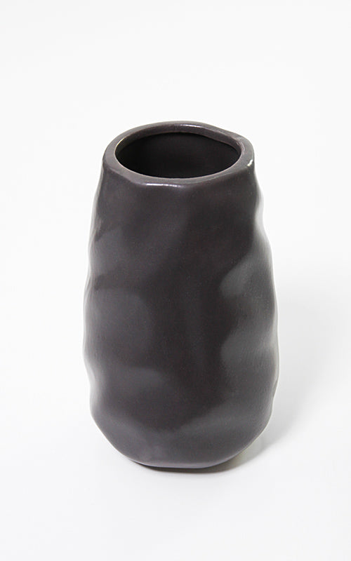 Keramikvase Umbria schwarz