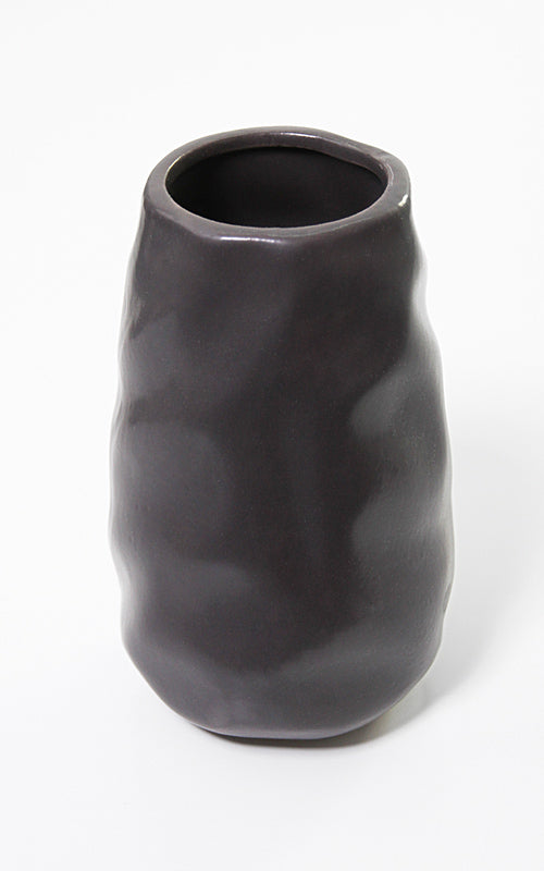 Keramikvase UMBRIA BLACK | Style 2 | 16,5 cm