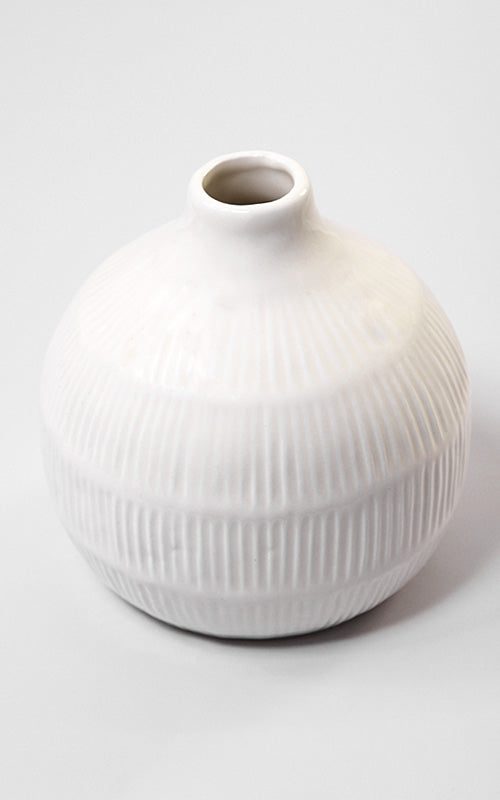 Keramikvase KAYLEE CREME | 12 cm