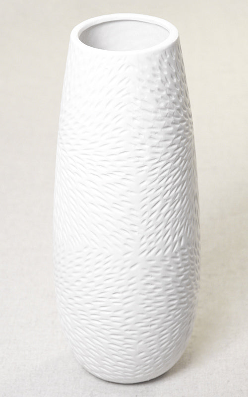 Keramikvase SALINA WHITE | 31 cm