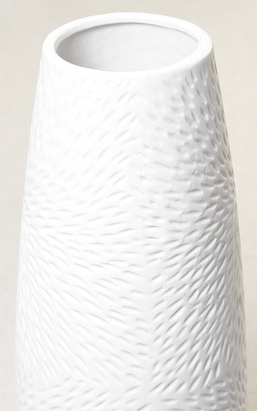 Keramikvase SALINA WHITE | 31 cm
